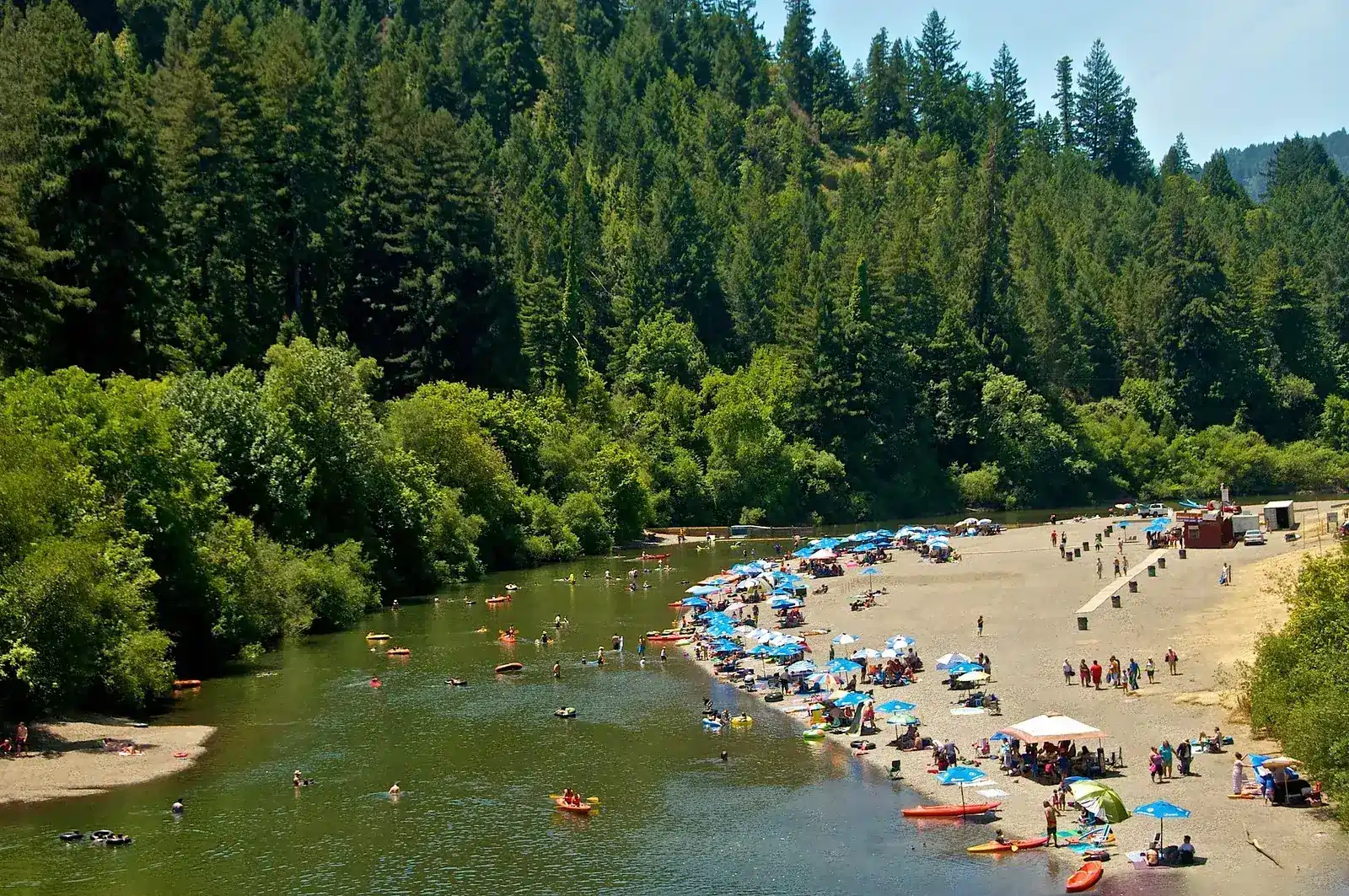 River Bed of winding Russian River